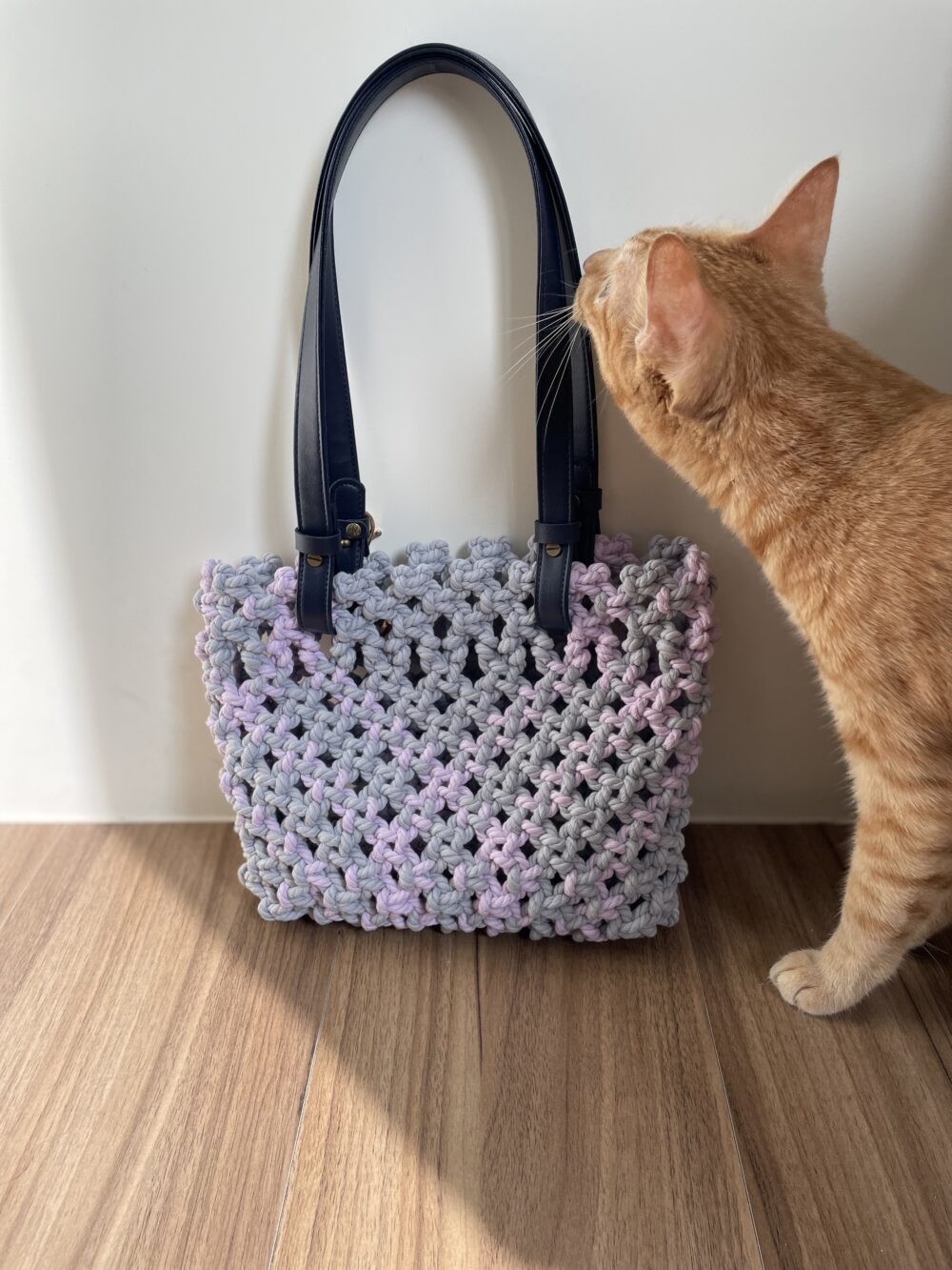 ⟡ 手提/肩背編織格紋包 ⟡