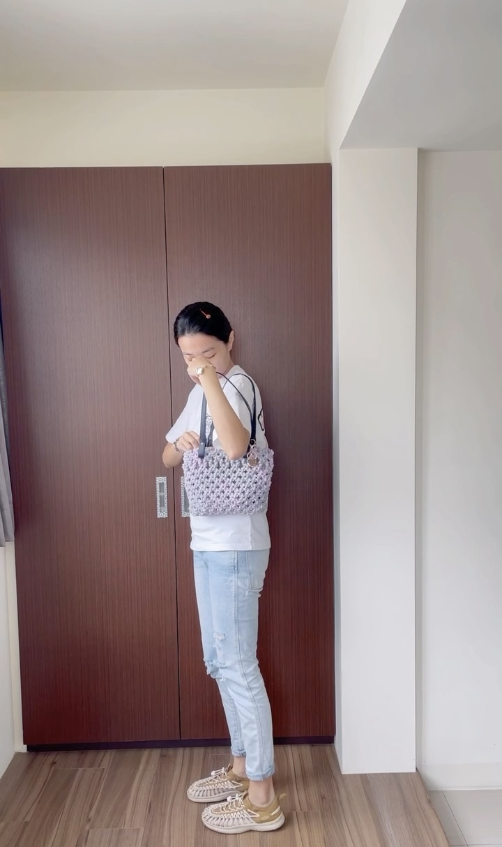 ⟡ 手提/肩背編織格紋包 ⟡