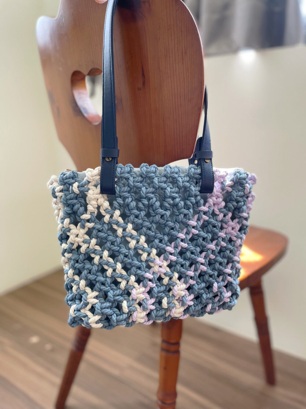 ⟡ 手提/肩背編織格紋包 ⟡