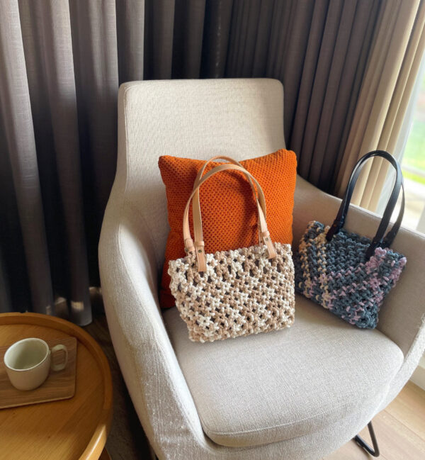 ⟡ 手提/肩背編織格紋包 ⟡